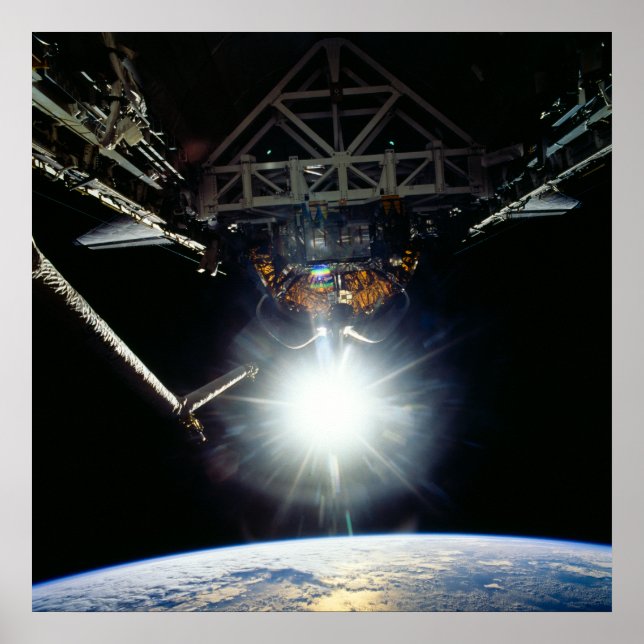 Jorden från rymdens skyttelavur poster (Framsidan)