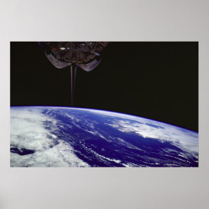 Jorden från rymdens skyttelsökning poster