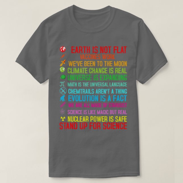 Jorden fungerar inte som platta vacciner Klimatför T Shirt (Design framsida)