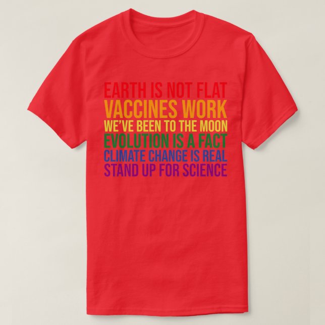 Jorden fungerar inte som platta vacciner t shirt (Design framsida)