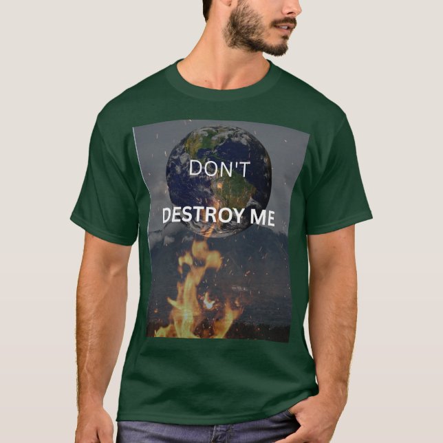 JORDEN GRÅTER. T SHIRT (Framsida)