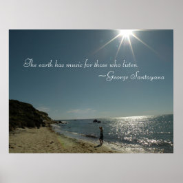 Jorden har musik för dem som lyssnar Poster