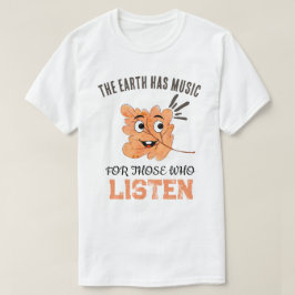 "Jorden har musik" Leende blad T Shirt