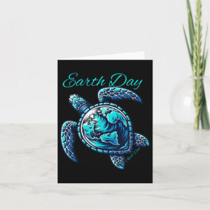 Jorden i Cute Sea Turtle Day 2025 Kidstoddler Kort