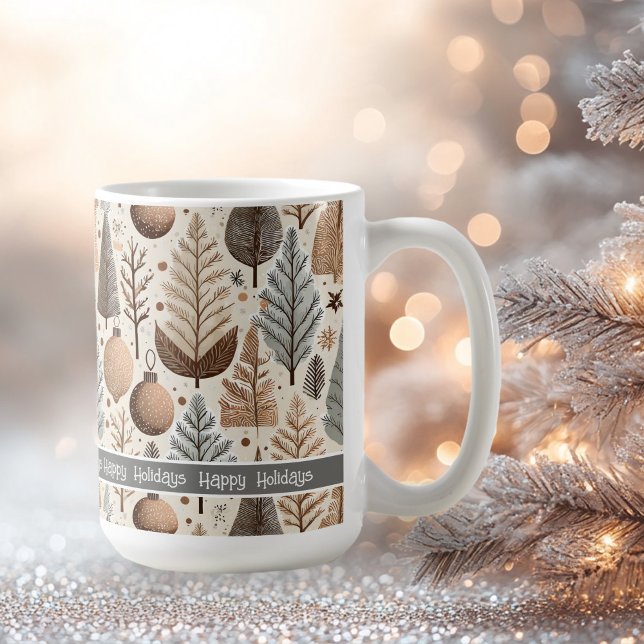 Jorden Jul Mönster#25 ID1009 Kaffemugg (Skapare uppladdad)