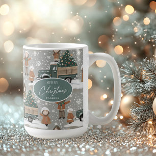 Jorden Jul Mönster#2 ID1009 Kaffemugg