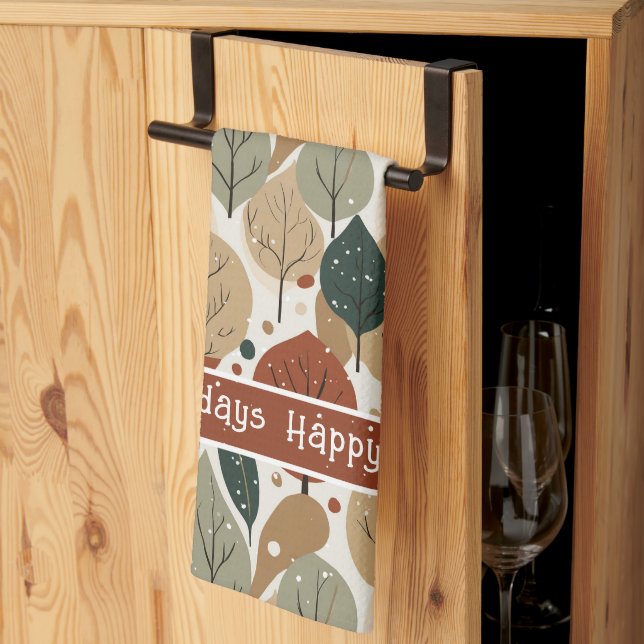 Jorden Jul Mönster#5 ID1009 Kökshandduk (Thirds Fold)