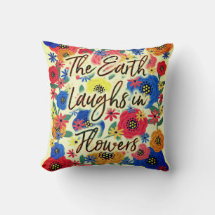 Jorden Laughs i Flowers Kudde