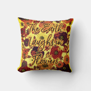 Jorden Laughs i Flowers Kudde