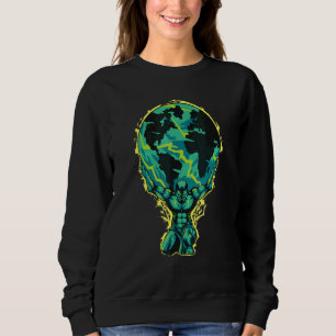 Jorden med Herkules håller dekorationer T Shirt