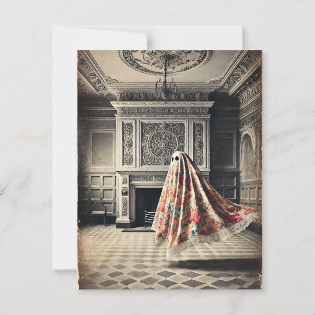 Jorden och den ihåliga - gotin Victorian Note Ca Anteckningskort (Framsida)