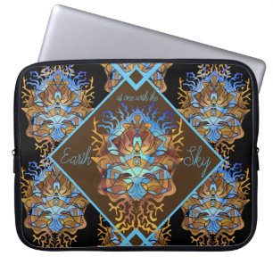 Jorden och Himlar Mandala Laptop Fodral
