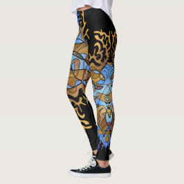 Jorden och Himlar Mandala Leggings