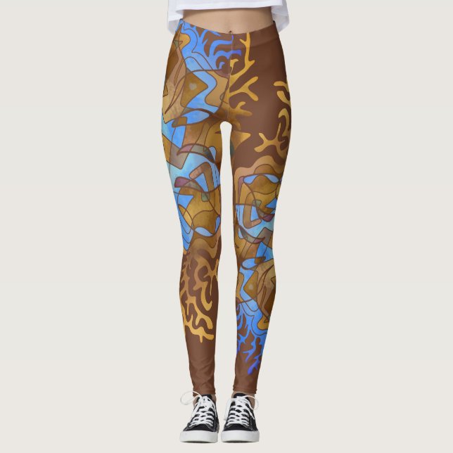 Jorden och Himlar Mandala Leggings (Framsida)