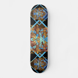 Jorden och Himlar Mandala Mini Skateboard Bräda 18,5 Cm