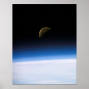 Jorden och Måne från Colombia (STS-107) Poster