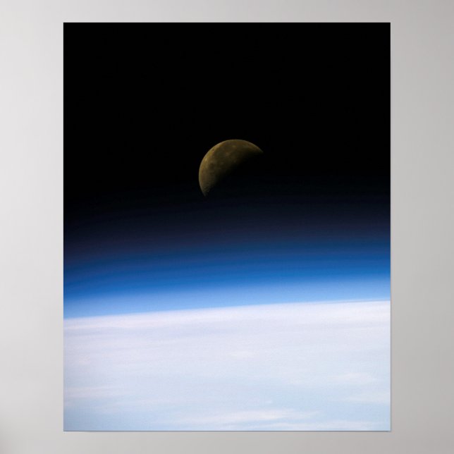 Jorden och Måne från Colombia (STS-107) Poster (Framsidan)