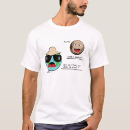 Jorden och Pluto - Rolig Diskussion T Shirt