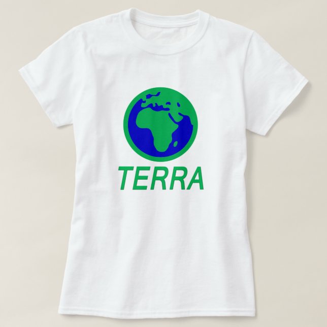 Jorden och texten: Jorden i Galicien Tee (Design framsida)