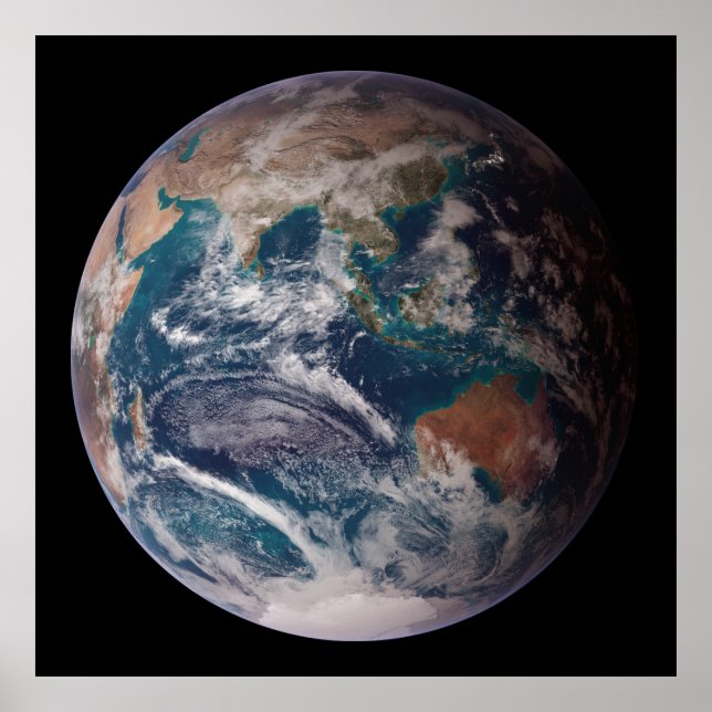 Jorden: Östran Hemisphere Poster (Framsidan)