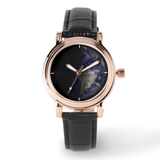 Jorden på Equinox. Armbandsur (Framsida)