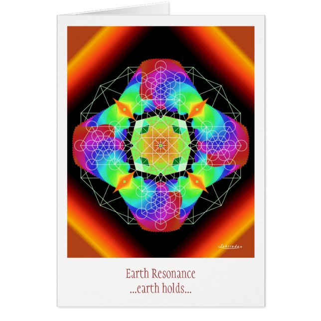 Jorden Resonance Hälsningskort (Framsidan)