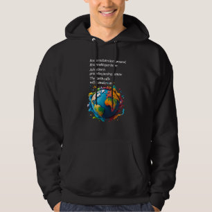 "Jorden ringer: lyssnar vi?" Miljö Hoodie