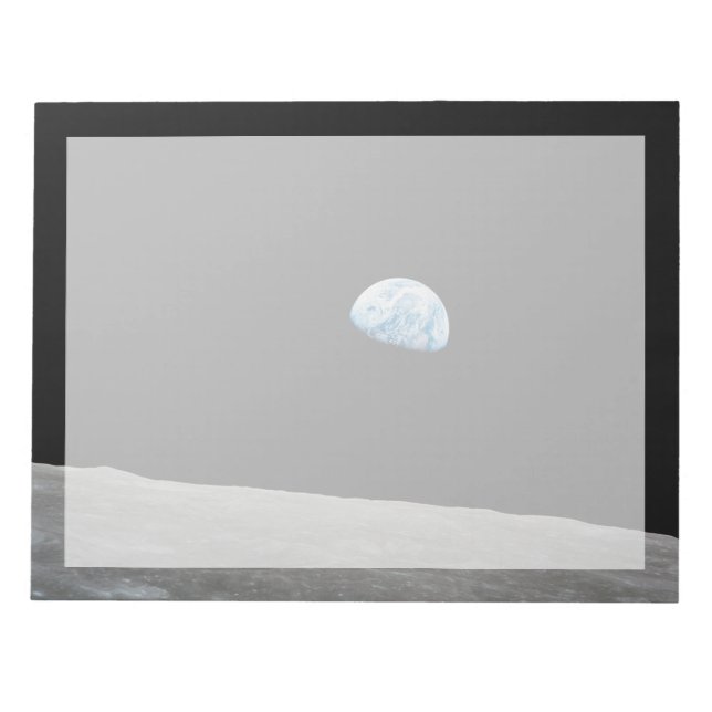 Jorden Stigning över Lunar Horizon. Anteckningsblock (Framsida)