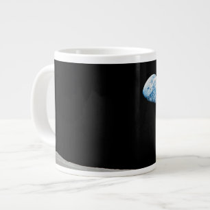 Jorden Stigning över Lunar Horizon. Jumbo Mugg