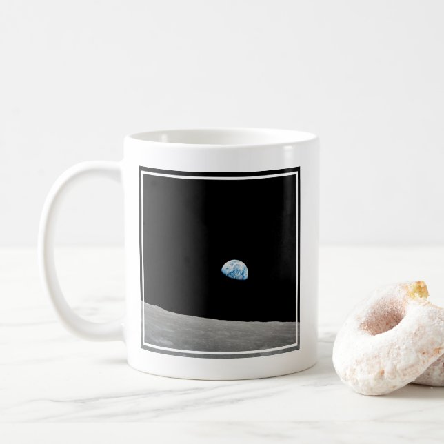Jorden Stigning över Lunar Horizon. Kaffemugg (Med munk)