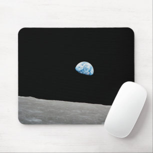 Jorden Stigning över Lunar Horizon. Musmatta
