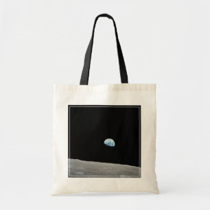 Jorden Stigning över Lunar Horizon. Tygkasse