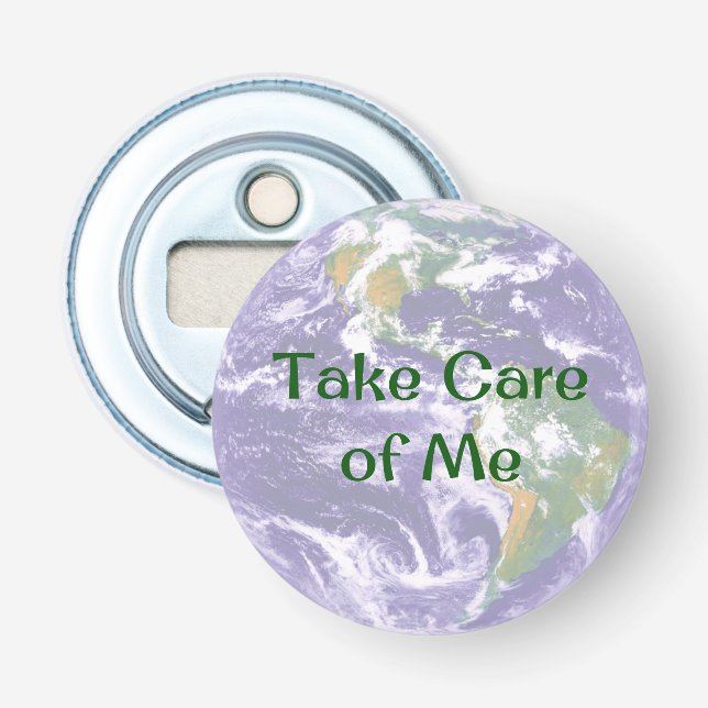 Jorden Ta hand om mig flaska-öppnare Flasköppnare (Framsidan)