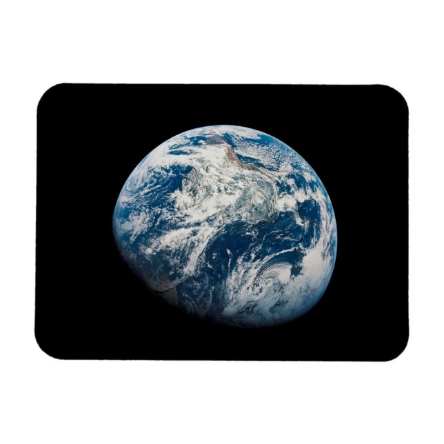 Jorden togs från Aollo 8-rymdfarkosten. Magnet (Horisontell)