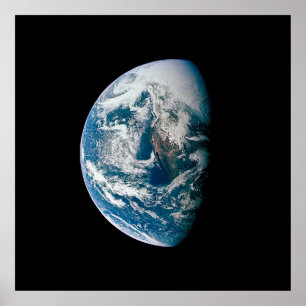 Jorden togs från Apollo 13-rymdfarkosten. Poster
