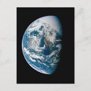 Jorden togs från Apollo 13-rymdfarkosten. Vykort