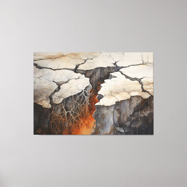 Jorden Torr klimat 4 av 4 Canvastryck (Framsida)