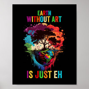 Jorden utan konst är bara den som målar konstnären poster