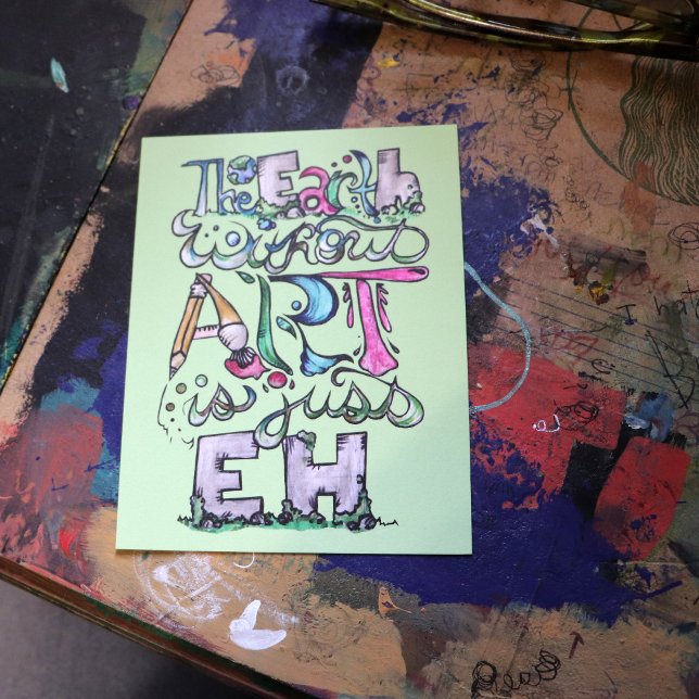 Jorden utan konst är bara EH "Art Teacher" Vykort (Skapare uppladdad)
