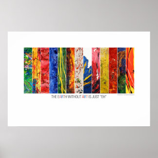 Jorden utan konst Poster bara "EH"