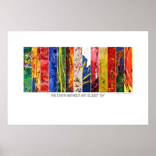 Jorden utan konst Poster bara "EH" (Framsidan)