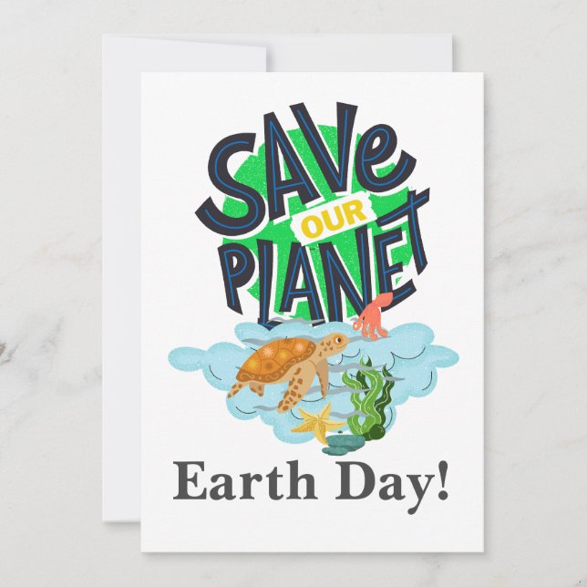 Jorden varje dag, gå grön, Spara vår planet (Framsida)
