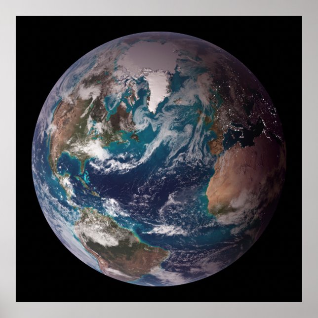Jorden: Westerna halvklotet Poster (Framsidan)