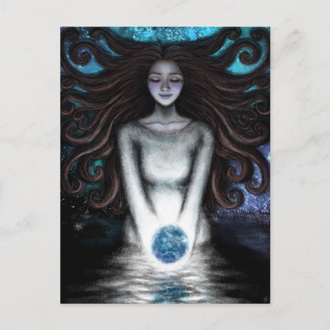 Jordens baptism vykort (Framsida)