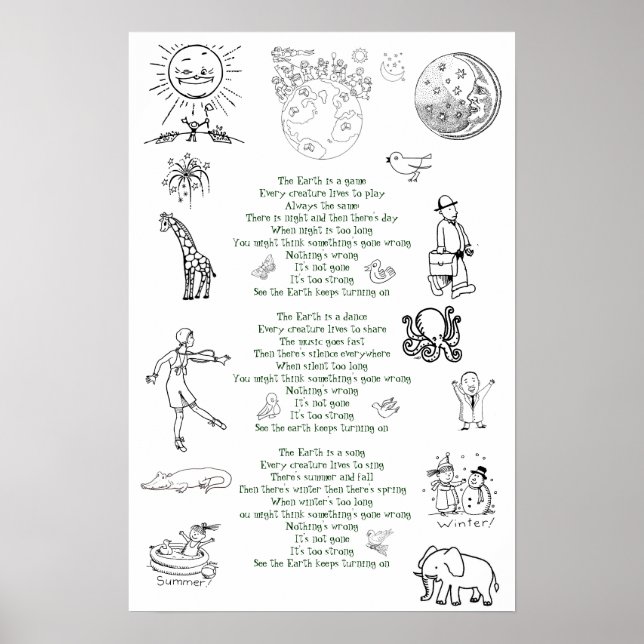 Jordens Behållor som slår på Poster (Framsidan)