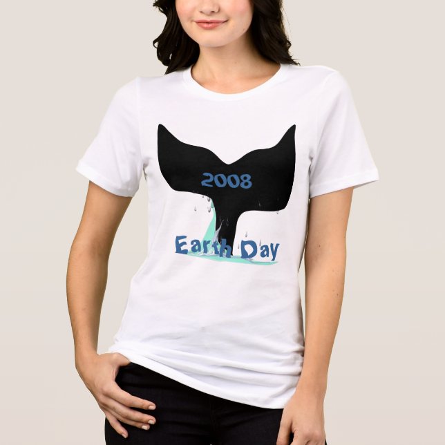 Jordens dag, 2008 - Ändra text till nuvarande år! Tee Shirt (Framsida)