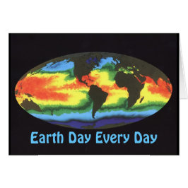 Jordens dag 2012 - Global havsytemperatur Hälsningskort