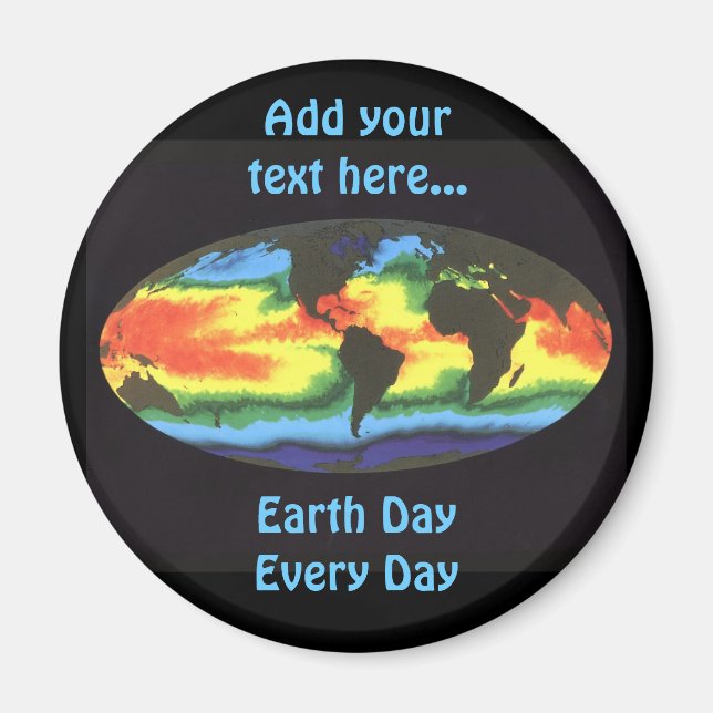 Jordens dag 2012 - Global havsytemperatur Magnet (Framsidan)