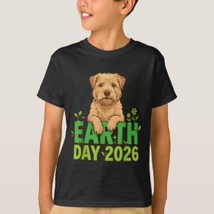Jordens dag 2026 Söt Terrier Hundägare Mamma Pappa T Shirt