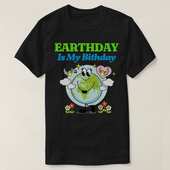 Jordens dag Birthday 2023 Environment Go Planet Wo T Shirt (Design framsida)